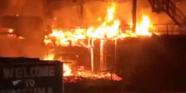 Major fire accident at Visakhapatnam Steel Plant, 2 lorries gutted
