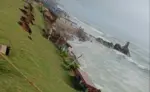 In Pics: Cyclone Jawad wreaks havoc at RK Beach in Vizag