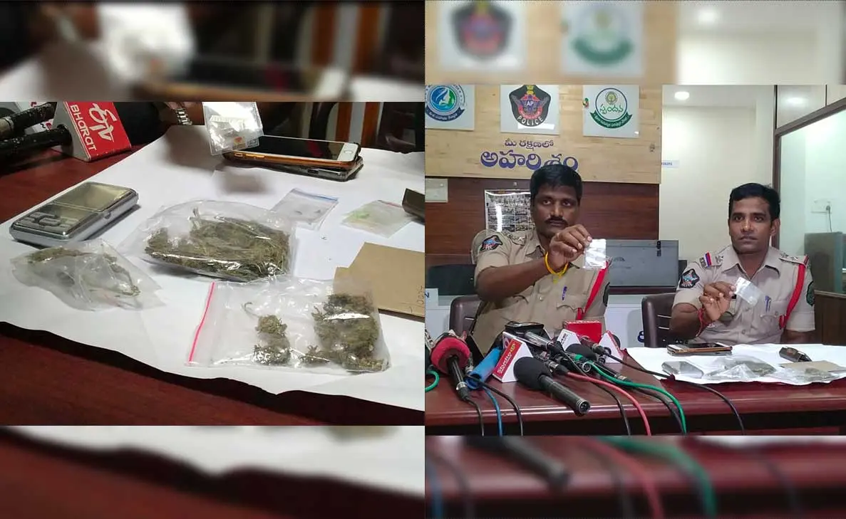 Young drug peddlers arrested by Visakhapatnam City Police