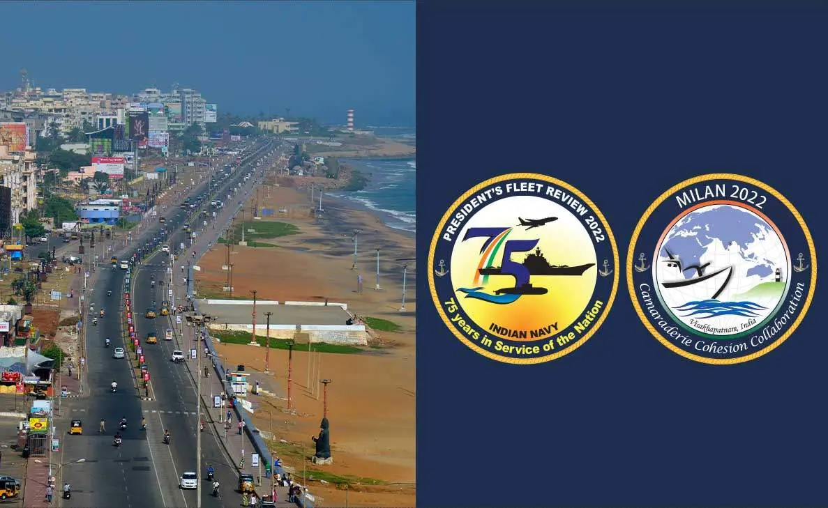 Visakhapatnam undergoing beautification for the MILAN-2022 and PFR