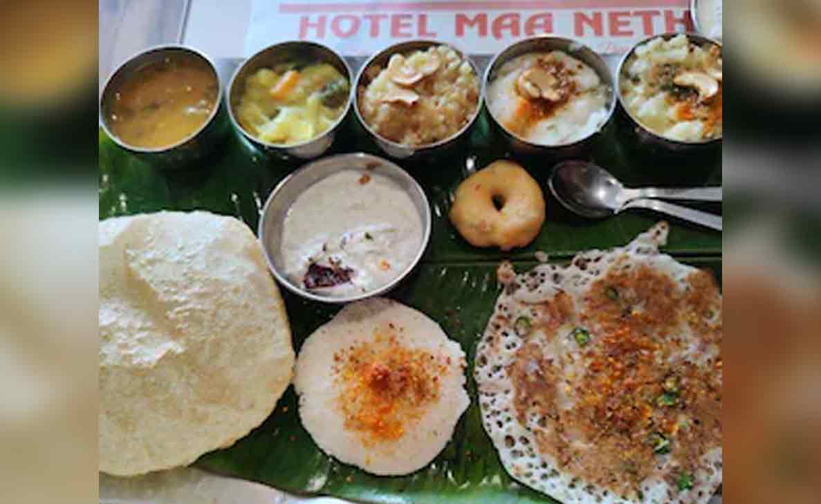 Vizag's best South Indian Breakfast on a plate