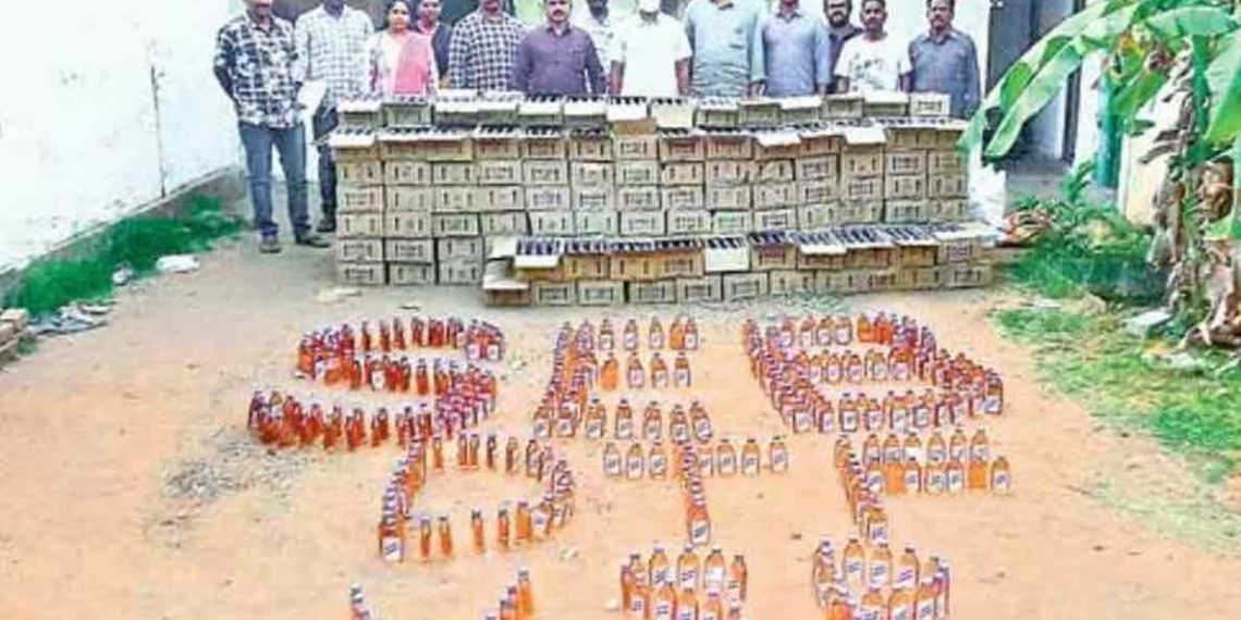 Interstate illicit liquor racket busted in Visakhapatnam by SEB officials