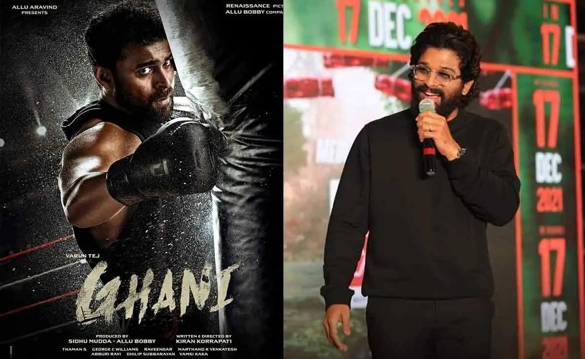 Allu Arjun to grace Varun Tej starrer Ghani pre-release event in Visakhapatnam