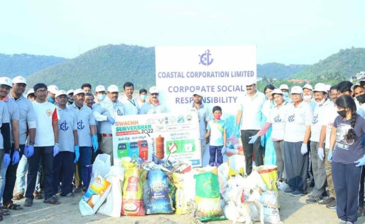 170 bags of waste collected at Vizag beach clean-up drive in Sagar Nagar