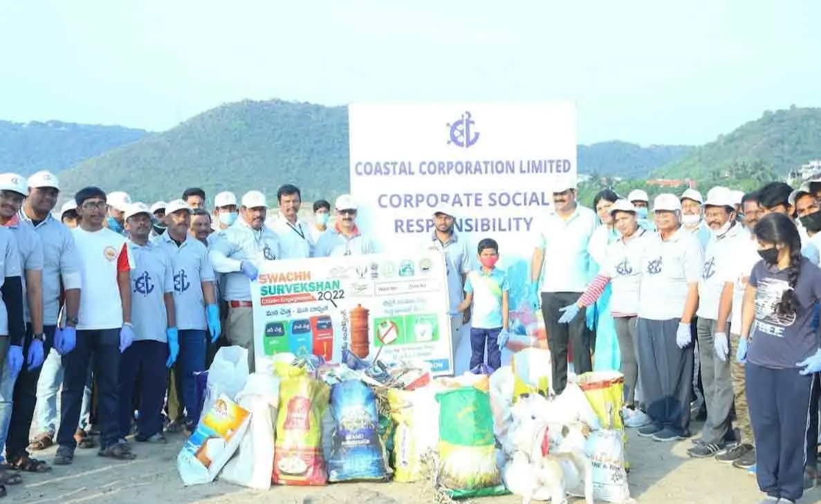 170 bags of waste collected at Vizag beach clean-up drive in Sagar Nagar
