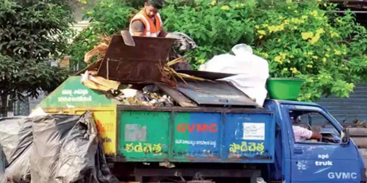 Clean Andhra Pradesh (CLAP) vehicles to collect waste by 6 am in Vizag, garbage collection vizag