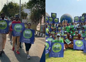 Save Soil walkathon makes a headway in Vizag this Earth Day