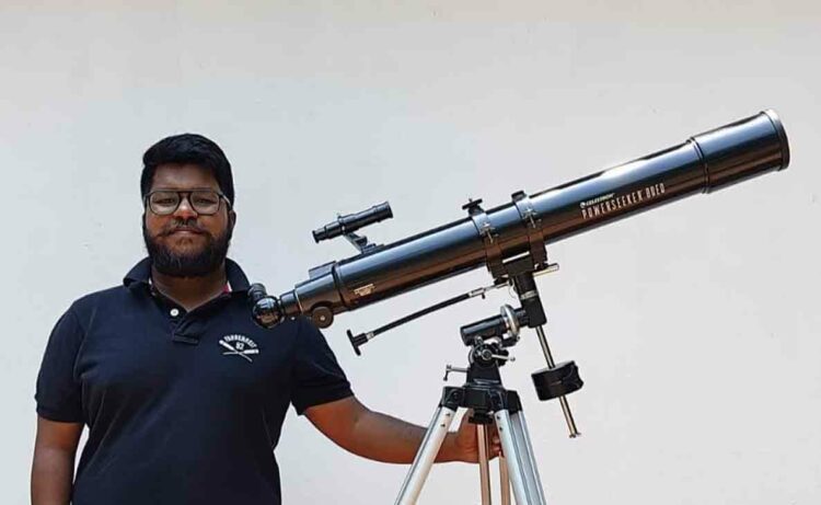 Stargazing is like therapy says amateur astronomer Sumanth from Vizag