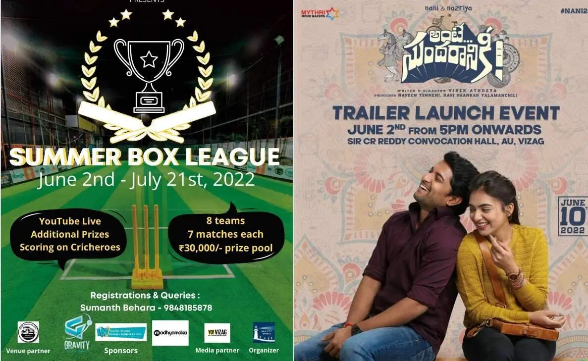 From entertainment to a noble cause, check out these events happening in Vizag this week