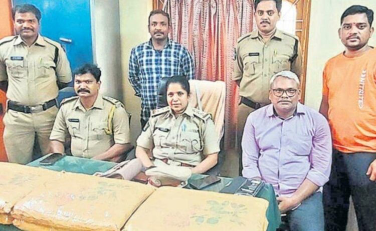 Person smuggling ganja to Haridwar via train arrested in Visakhapatnam