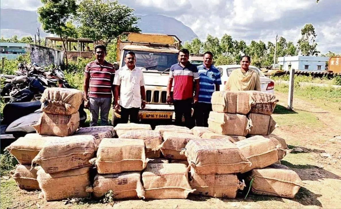 780 kg of ganja seized while being transported from Vizag agency areas