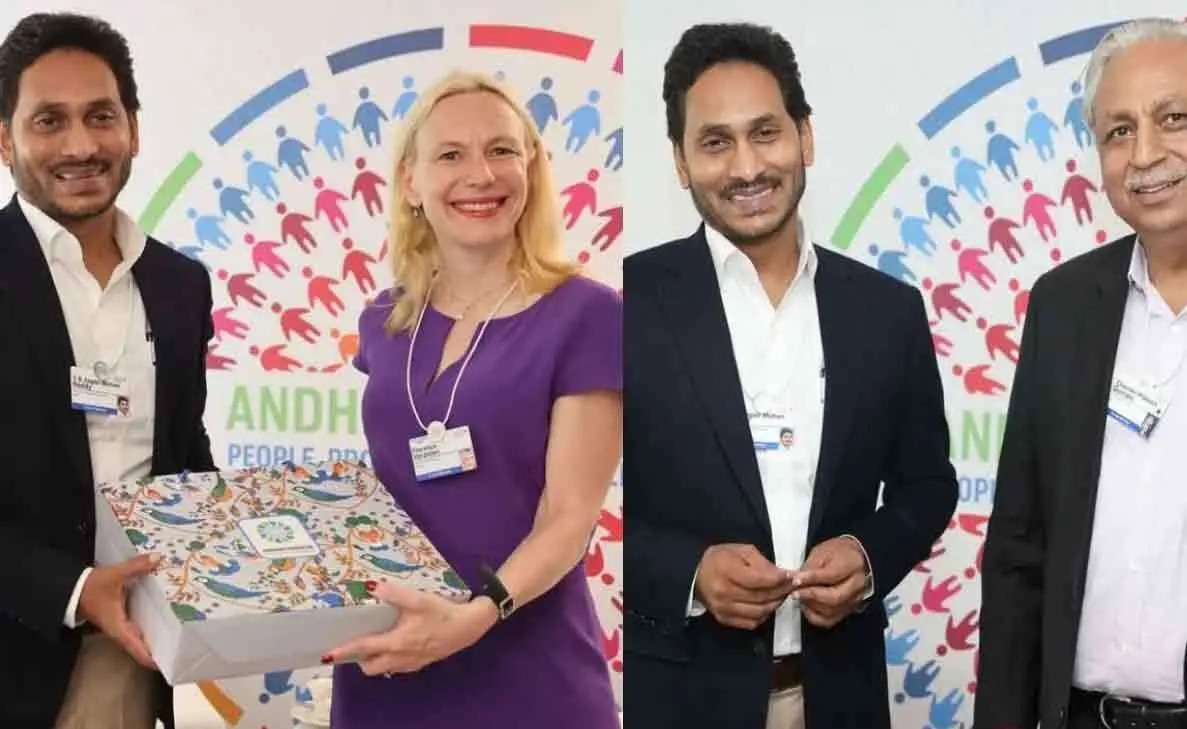 CM Jagan joins hands with global investors at WEF to make Visakhapatnam IT hub
