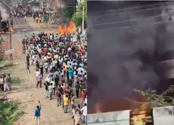 Homes of MLA, Minister burnt during protest against renaming Konaseema District