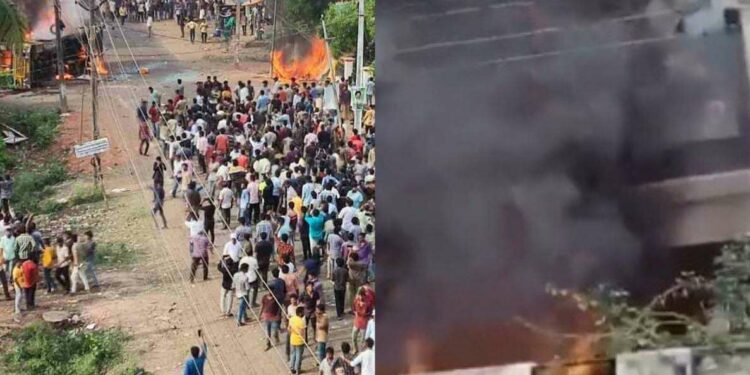 Homes of MLA, Minister burnt during protest against renaming Konaseema District