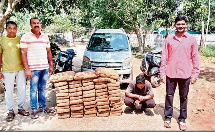 Visakhapatnam Police arrest man for smuggling 120 kgs of ganja