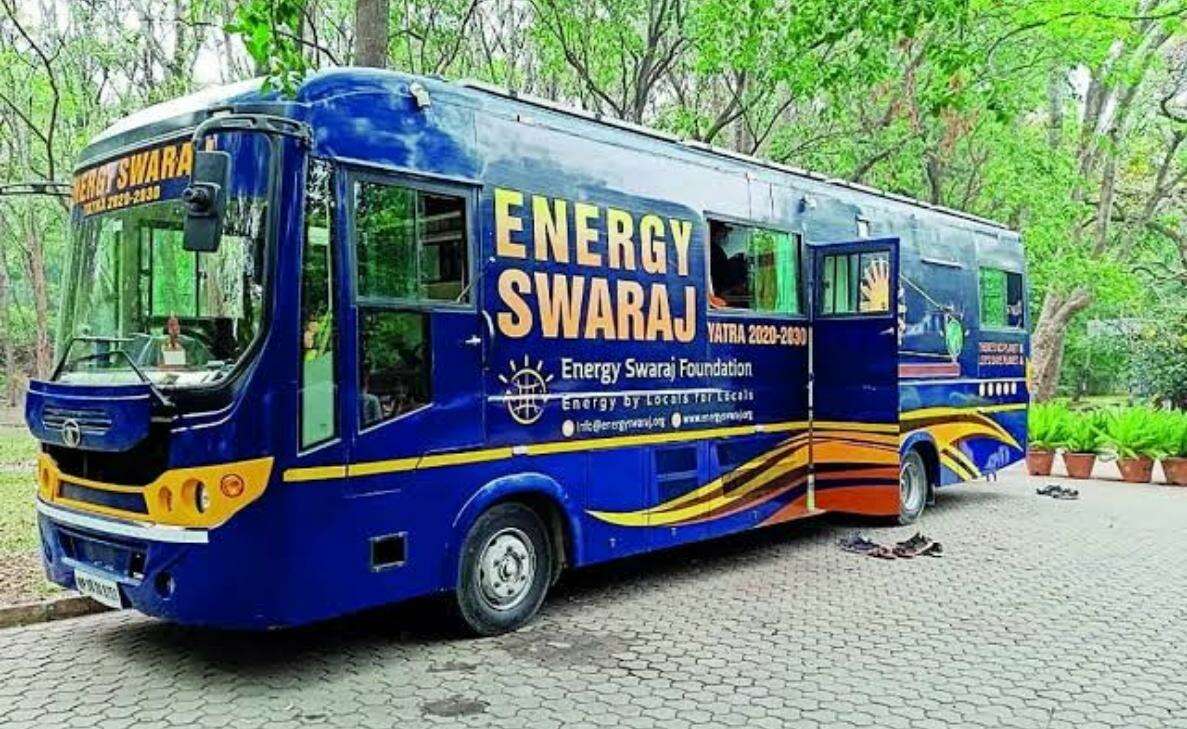 'Energy Swaraj Yatra'; Solar bus reaches Vizag to spread awareness