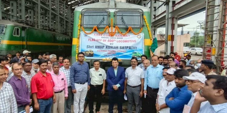 400th locomotive launched by Diesel Loco Shed Visakhapatnam