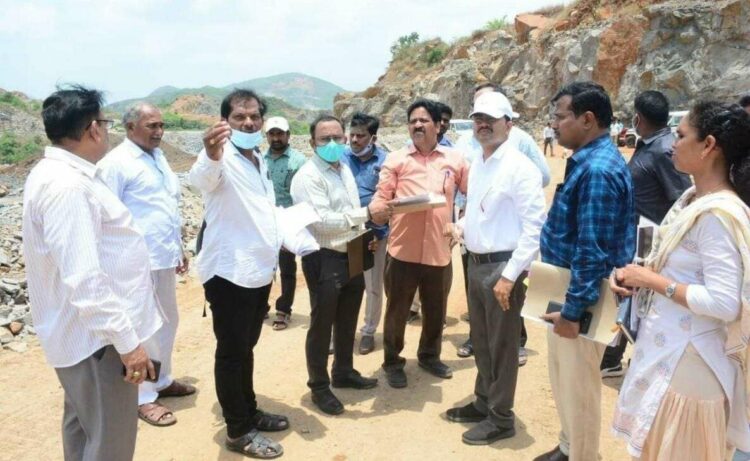 Visakhapatnam Collector inspects Rushikonda mining as per NGT orders