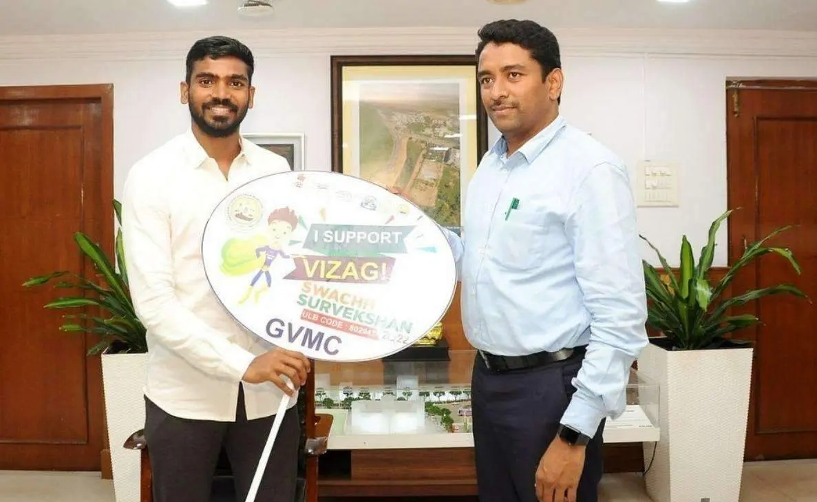 Indian cricketer KS Bharat appointed as environmental ambassador for Vizag