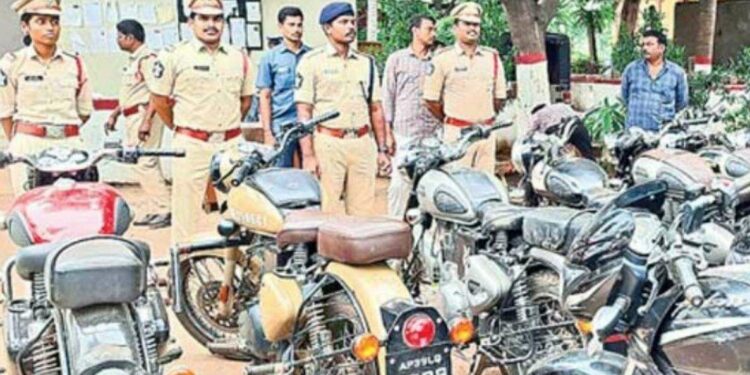 Duo accused of 24 bike robberies arrested in Visakhapatnam District