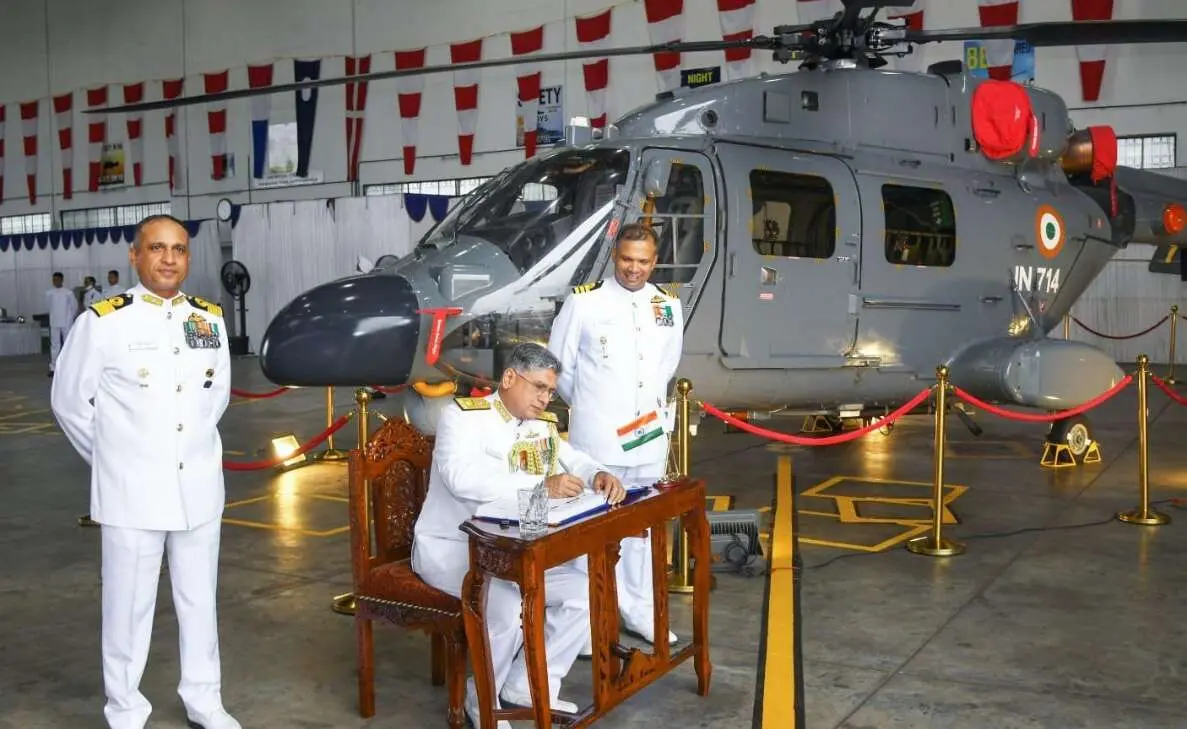 Indian Navy commissions first ever ALH MK III Squadron INAS 324 in Visakhapatnam