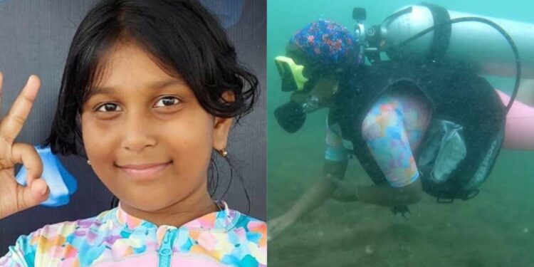 Debopriya Saha- the Vizag girl who became the youngest certified scuba diver in the world