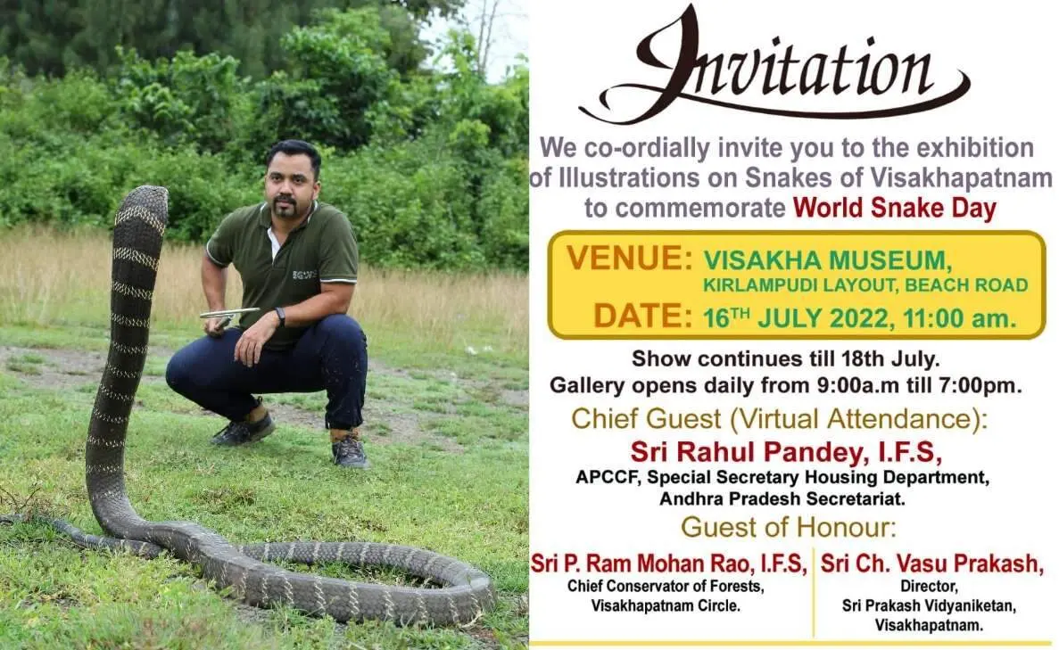 Conservation over killing, says EGWS founder from Vizag on the eve of World Snake Day