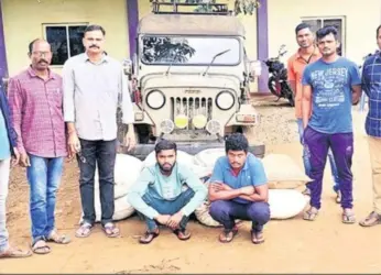 178 kilos of ganja seized while being smuggled to Odisha from Visakhapatnam District