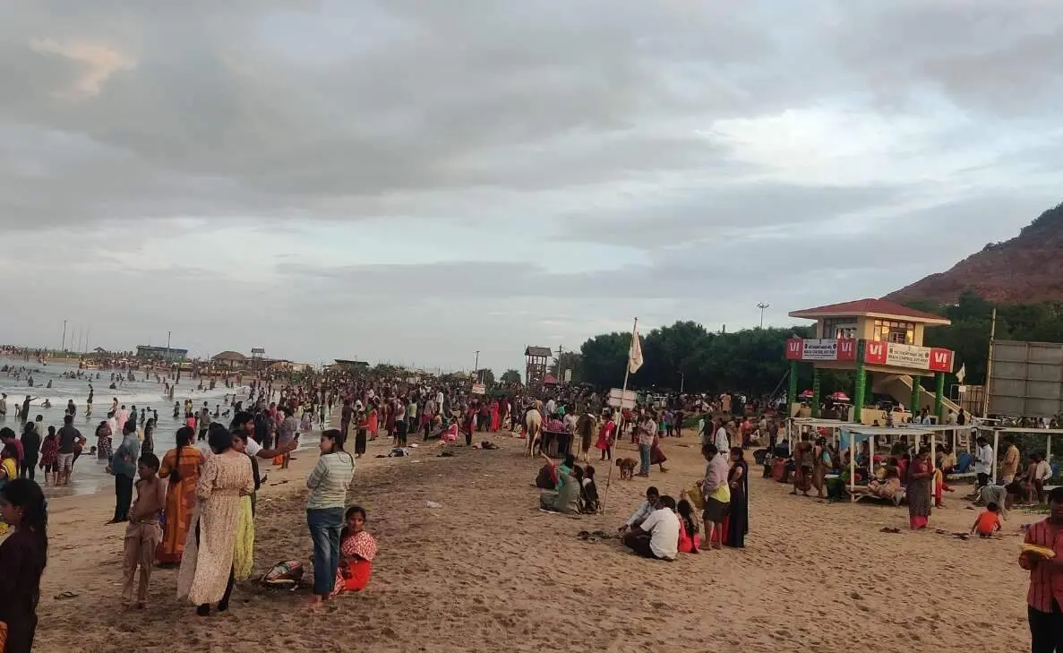 Vizag coast turns black overnight, locals worried