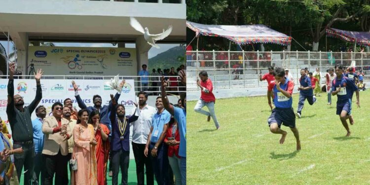 350 specially-abled students participate in Special Olympics by JCI Visakhapatnam