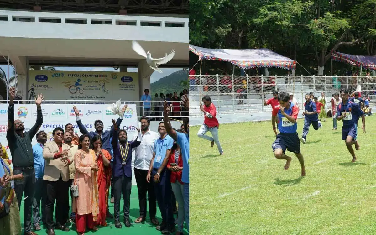 350 specially-abled students participate in Special Olympics by JCI Visakhapatnam