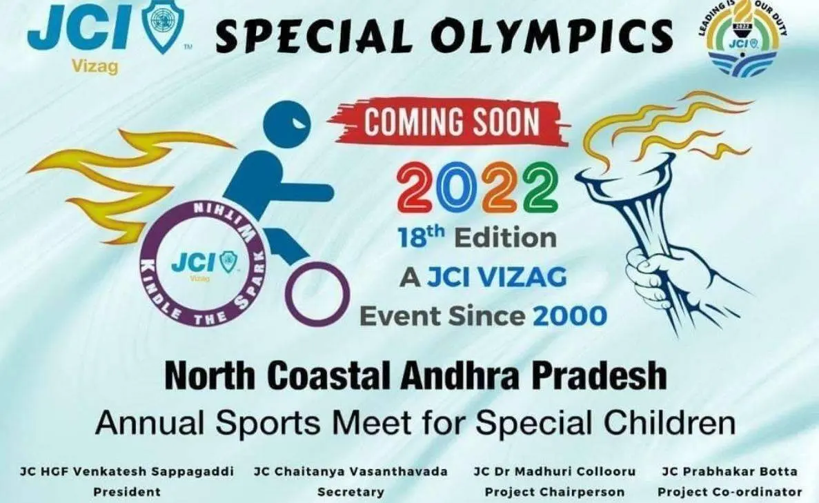 18th JCI Vizag Special Olympics to begin on 21 August
