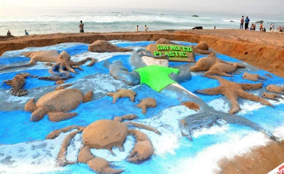 76 Tonnes of plastic collected at mega beach cleanup drive in Visakhapatnam