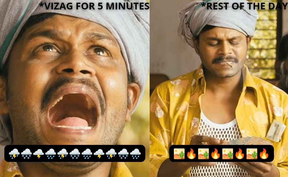 Memes that perfectly sum up the rainy season in Vizag