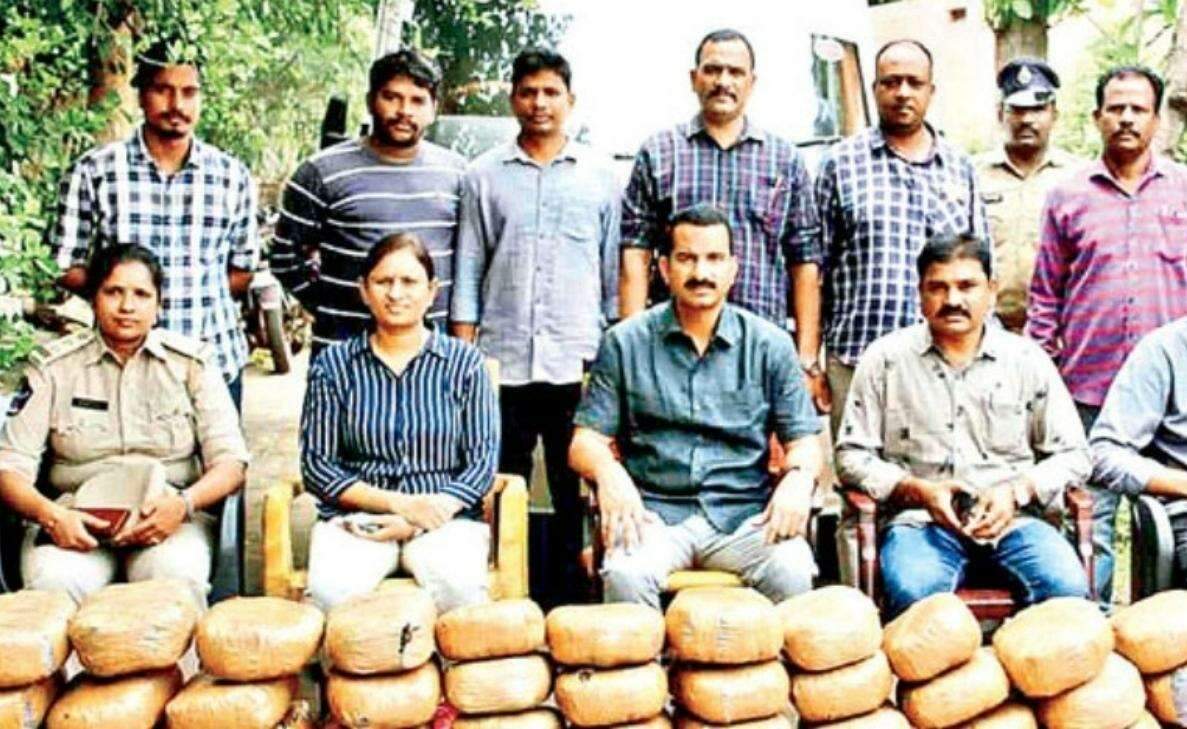 Vizag: SEB arrests two men smuggling ganja concelaed in minibus ceiling