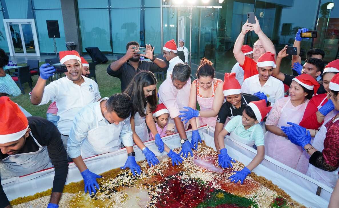 Photo gallery Cake mixing event at Novotel Varun Beach, Vizag