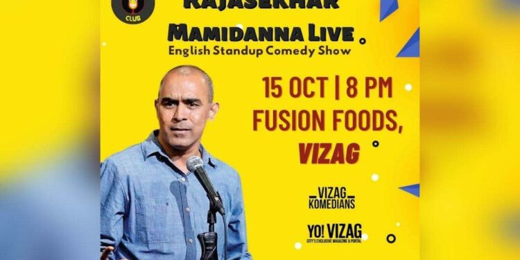 Rajasekhar Mamidanna to entertain Vizag with stand-up comedy this weekend
