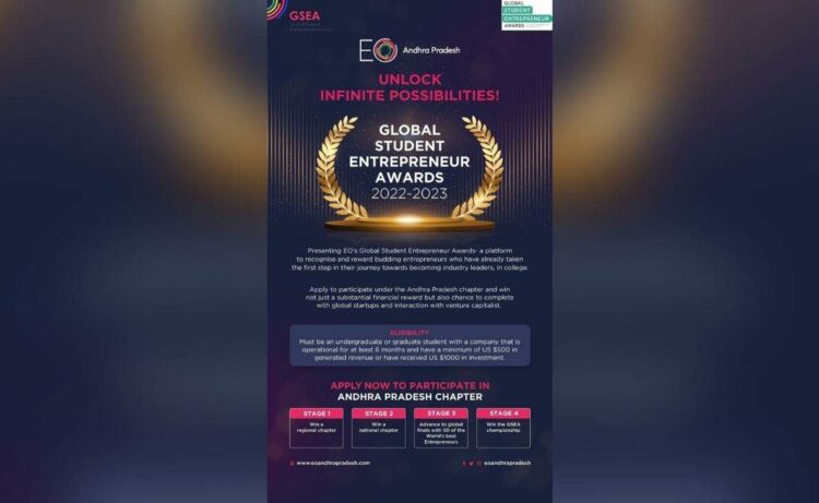 EO Andhra Pradesh to host qualifier for Global Student Entrepreneur Awards 2022-23