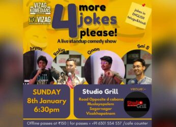 Kickstart 2023 with ‘4 More Jokes Please’ stand-up comedy show by the Vizag Komedians
