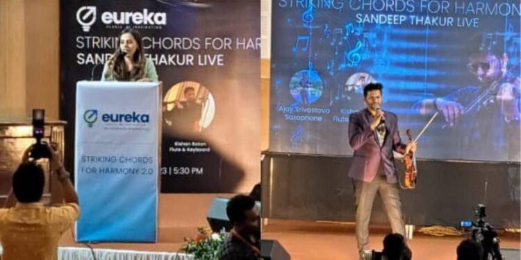 Vizag: Violinist Sandeep Thakur enlivens the launch event of Eureka Pearls of Inspiration