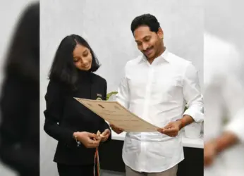 Visakhapatnam: CM Jagan congratulates chess prodigy Alana Meenakshi with corpus fund of Rs 1 crore