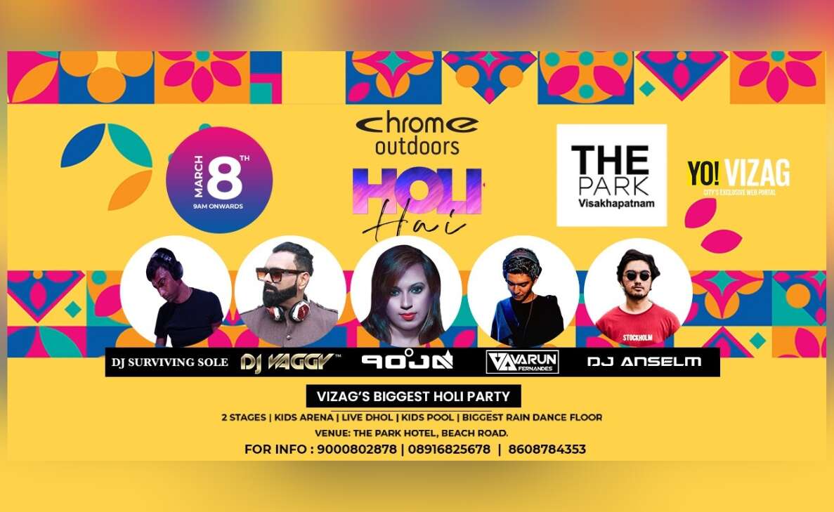 Chrome Outdoors Holi Hai: The ultimate Holi party in Vizag
