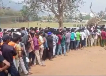 Cricket fever grips Visakhapatnam, fans flock counters for India vs Australia ODI match tickets