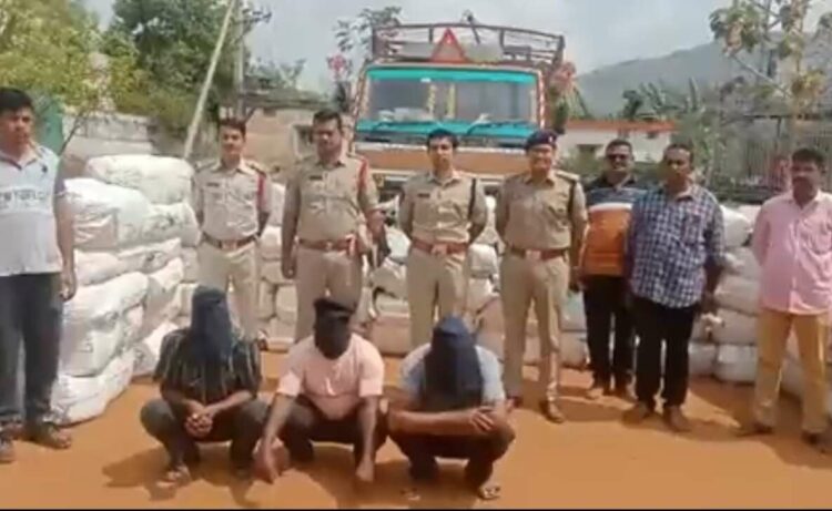 Visakhapatnam: Three inter-state smugglers arrested with 1,700 kilos ganja worth 3 crore