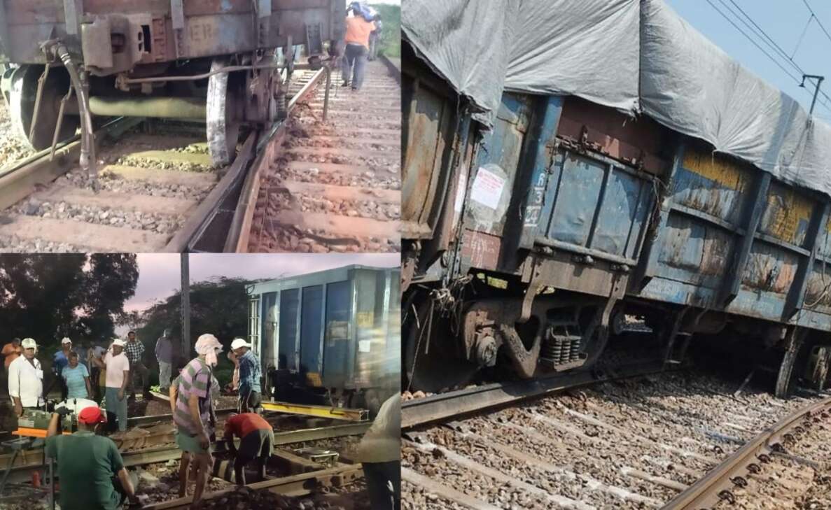 Coal-laden goods train derailed in Visakhapatnam, 5 wagons off-track