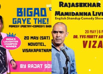Stand-up comedy shows by Rajat Sood and Rajasekhar Mamidanna to tickle Vizag this weekend