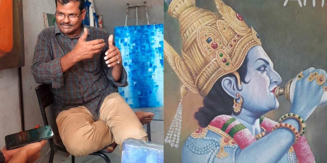 The inspiring journey of Nageswara Rao, a passionate artist who owns an art gallery in Vizag
