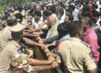 Tension at Visakhapatnam Steel Plant as workers protest over wages