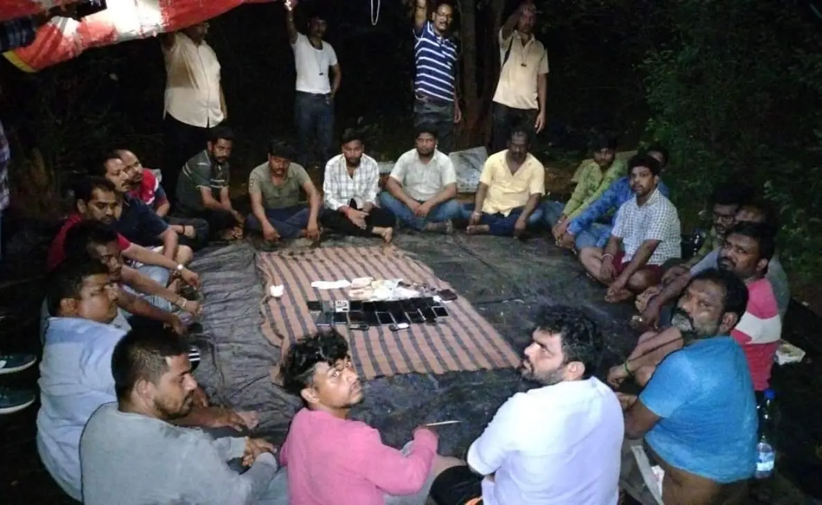 Vizag CTF raid gambling den atop a hill, 21 arrested
