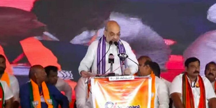Amit Shah lashes out at YSRCP government during public meeting in Visakhapatnam
